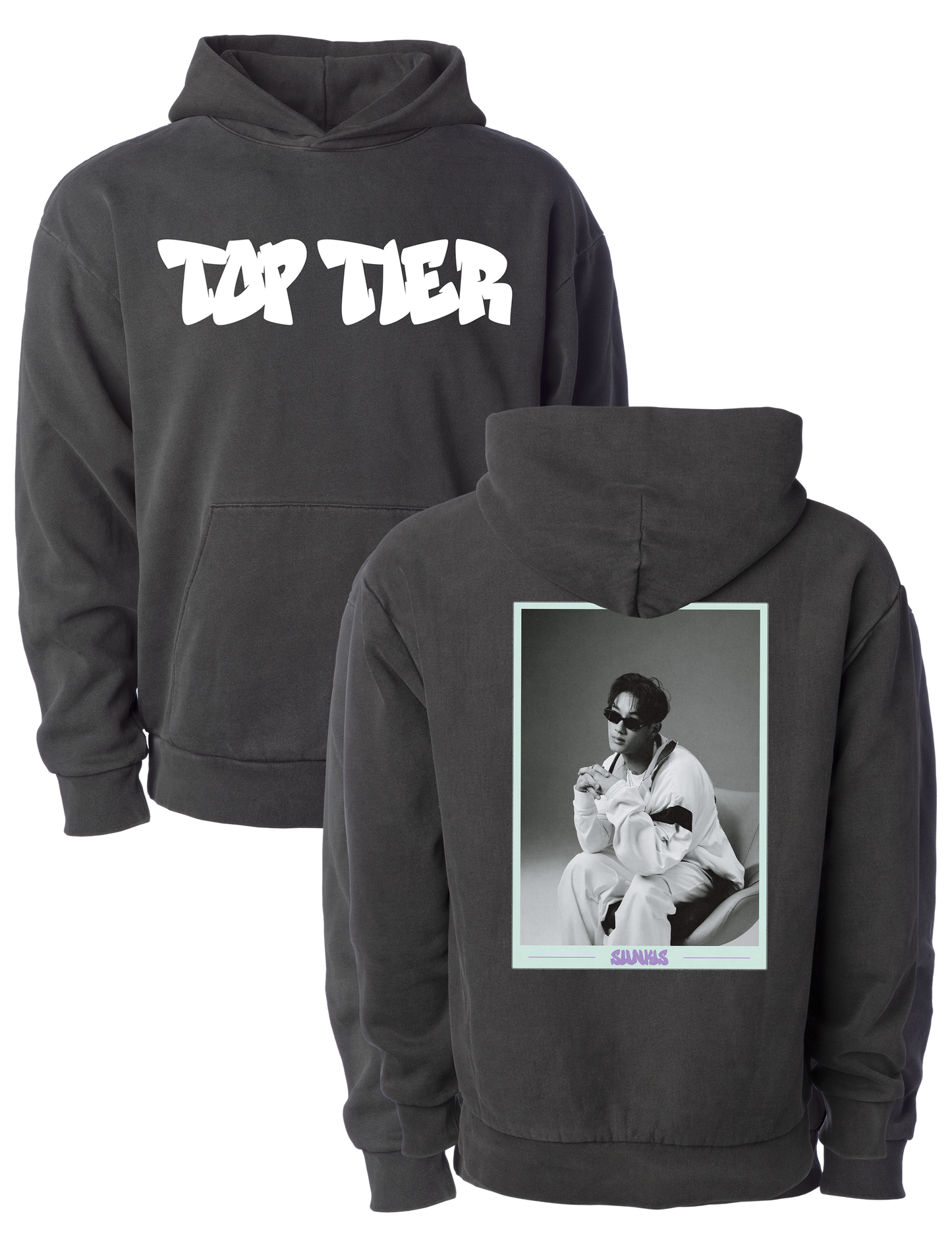 Top Tier Pullover Hoodie (Vintage Black)